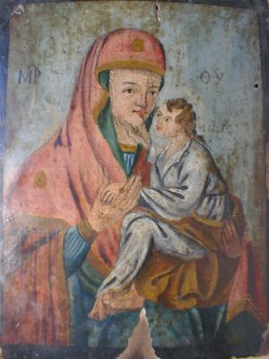 MUO-016335: Bogorodica s djetetom: ikona