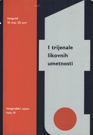 MUO-045512: I. trijenale likovnih umjetnosti: plakat