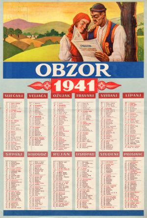 MUO-021222: OBZOR 1941: kalendar