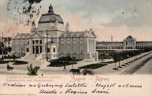 MUO-027813: Umjetnički paviljon: razglednica