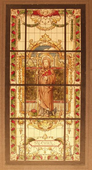 MUO-029400: Sv. Ćiril: skica za vitraj