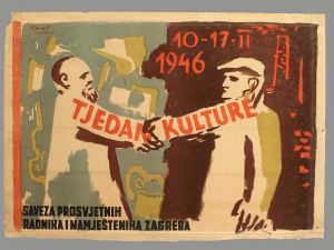 MUO-019990: Tjedan kulture saveza prosvjetnih radnika i namještenika Zagreba: plakat