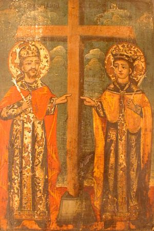 MUO-005605: Sv. Konstantin i sv. Jelena: ikona