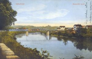 MUO-045056: Karlovac, željeznički most: razglednica