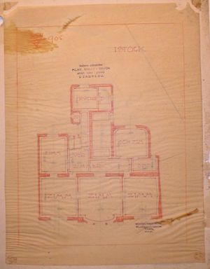 MUO-028971/01: Projekt za stambenu kuću : Project for a residential house: arhitektonski nacrt