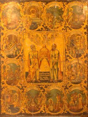 MUO-004569: Sv. Petar i Pavao i 12 prizora iz njihovih života: ikona
