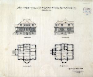 MUO-020600/01: Kuća Janka Burgstallera Remetskog;Janko Burgstaller of Remete house: arhitektonski nacrt