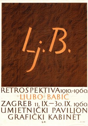 MUO-027085: Retrospektiva  Ljubo Babić 1910-1960.: plakat