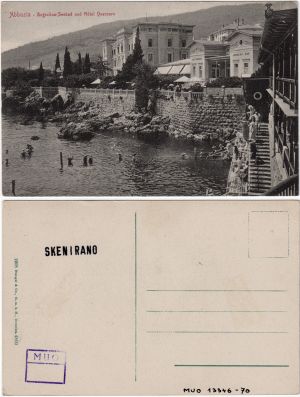 MUO-013346/70: Opatija - Kupalište i Hotel Kvarner: razglednica