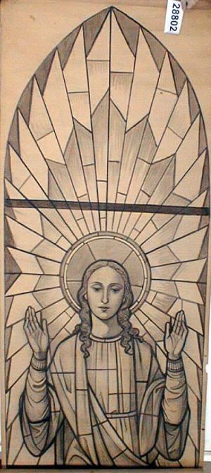 MUO-028802: Uznesenje Marije: nacrt za vitraj