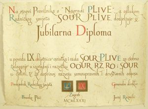 MUO-048413/03: 60 godina Plive: diploma