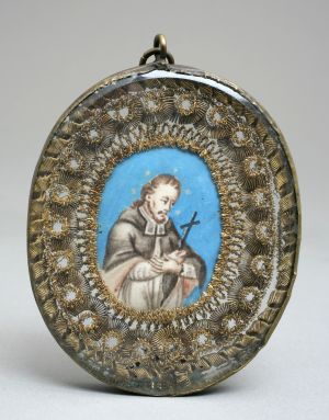 MUO-004678: Sv. Ignacio Lojola: relikvijar - medaljon