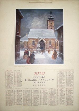MUO-007063: 1939 Zaklada tiskare Narodnih novina: kalendar
