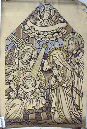 MUO-029041: Rođenje Isusa: nacrt za vitraj