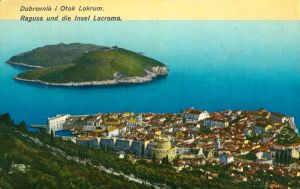 MUO-039168: Dubrovnik - Panorama s Lokrumom: razglednica