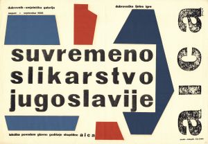 MUO-011007/02: suvremeno slikarstvo jugoslavije aica: plakat