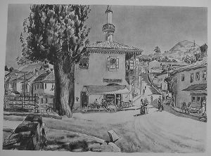 MUO-029894/04: Sarajevo: Pred turskom kafanom: grafika