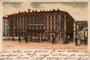 MUO-042487: Rijeka - Grand hotel Europe: razglednica