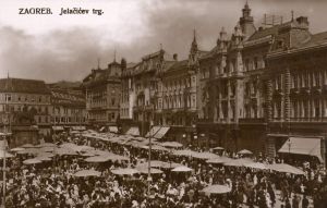 MUO-037147: Zagreb - Jelačićev trg: razglednica