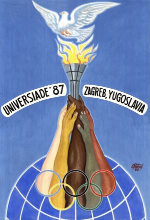 MUO-018388: Universiade '87 Zagreb, Yugoslavia: plakat