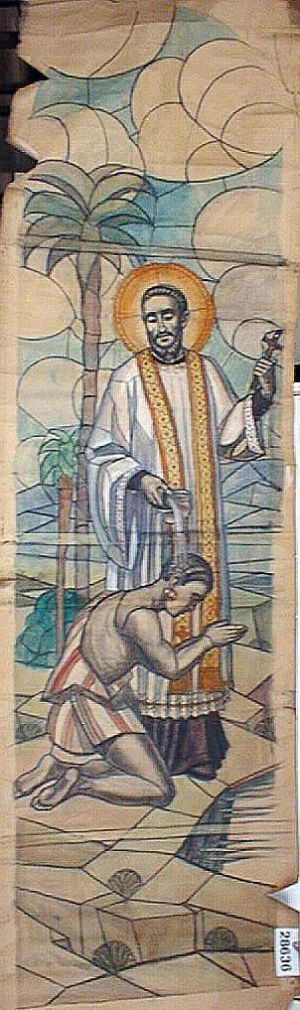 MUO-028636: Sv. Franjo Ksaverski: nacrt za vitraj