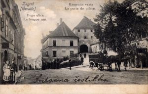 MUO-032157: Zagreb - Kamenita vrata i Radićeva ulica;Zagreb - Stone Gate and Radićeva Street: razglednica