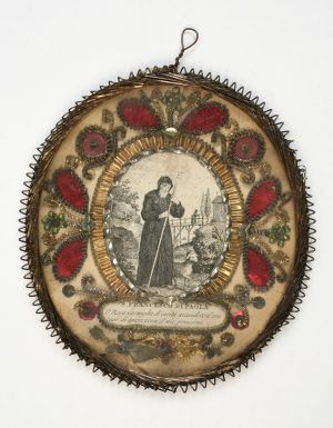 MUO-004684: Sv. Franjo Paulski: relikvijar - medaljon