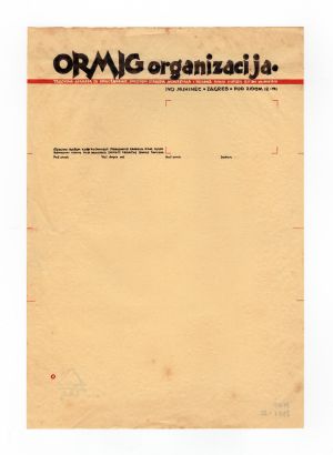 MUO-008301/82: ORMIG organizacija: predložak;listovni papir