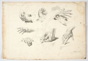 MUO-033412: Studija ljudske ruke II: grafika