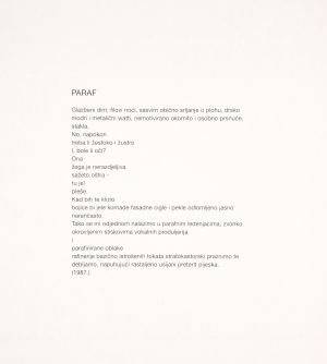 MUO-050530/11: Paraf: pjesma