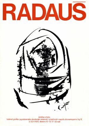 MUO-020527: Radauš izložba crteža: plakat