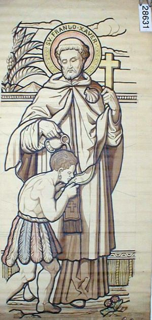 MUO-028631: Sv. Franjo Ksaverski: nacrt za vitraj