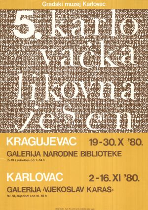 MUO-019934: 5. karlovačka likovna jesen: plakat