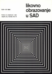 MUO-022432/02: likovno obrazovanje u SAD: plakat
