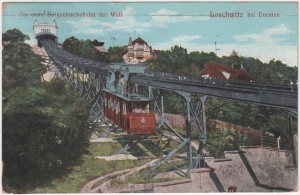 MUO-008745/614: Loschwitz - Prva brdska željeznica na svijetu: razglednica