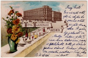 MUO-008745/308: Beč - Hotel Hammerand: razglednica