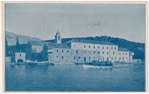MUO-055469: Franjevački samostan na otoku Badiji kod Korčule: razglednica