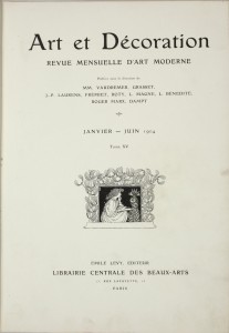 LIB-001781: Art et Decoration Revue mensuelle d'art moderne.