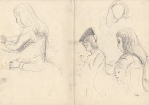 MUO-056445: Studija ženskog lika: crtež
