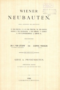 LIB-000235a: Neubauten, Wiener. II. Bd.