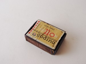 MUO-021629: 110 godina 1856-1966 drava: kutija za šibice