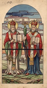 MUO-034665/03: sv. Kiril i Anastasije - pravoslavni: skica za vitraj