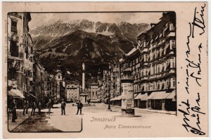 MUO-036031: Austrija - Innsbruck; Maria Theresienstrasse: razglednica