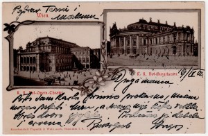 MUO-008745/08: Beč - Opera i Burgtheater: razglednica