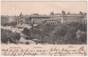 MUO-033952: Beč - Parlament: razglednica