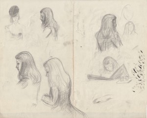 MUO-056446: Studija žene: crtež