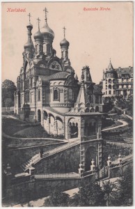 MUO-008745/456: Karlove Vary - Karlsbad; Ruska crkva: razglednica