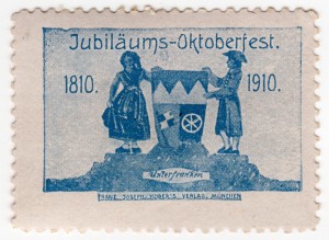 MUO-026083/15: Jubiläums - Oktoberfest 1810 - 1910 Unterfranken: poštanska marka