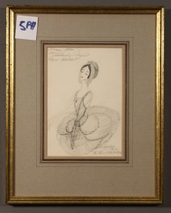 MUO-057238: Belinda Wright u baletnoj haljini: crtež