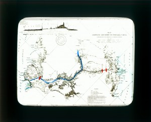 MUO-035127/13: Mapa Panamskog kanala: dijapozitiv